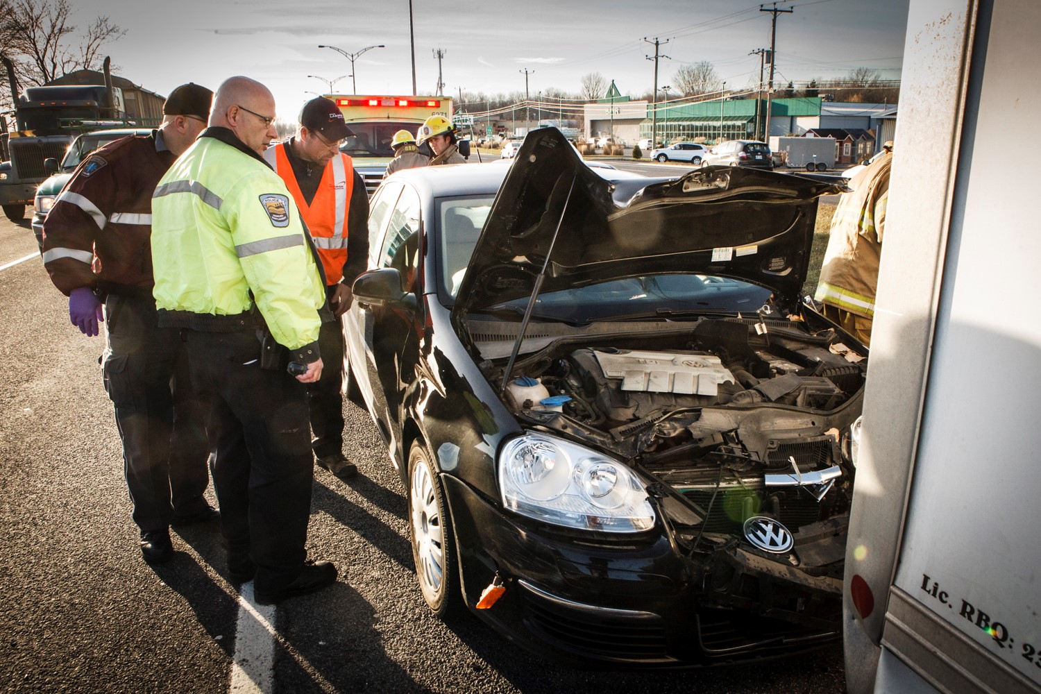 Solide collision sur 116