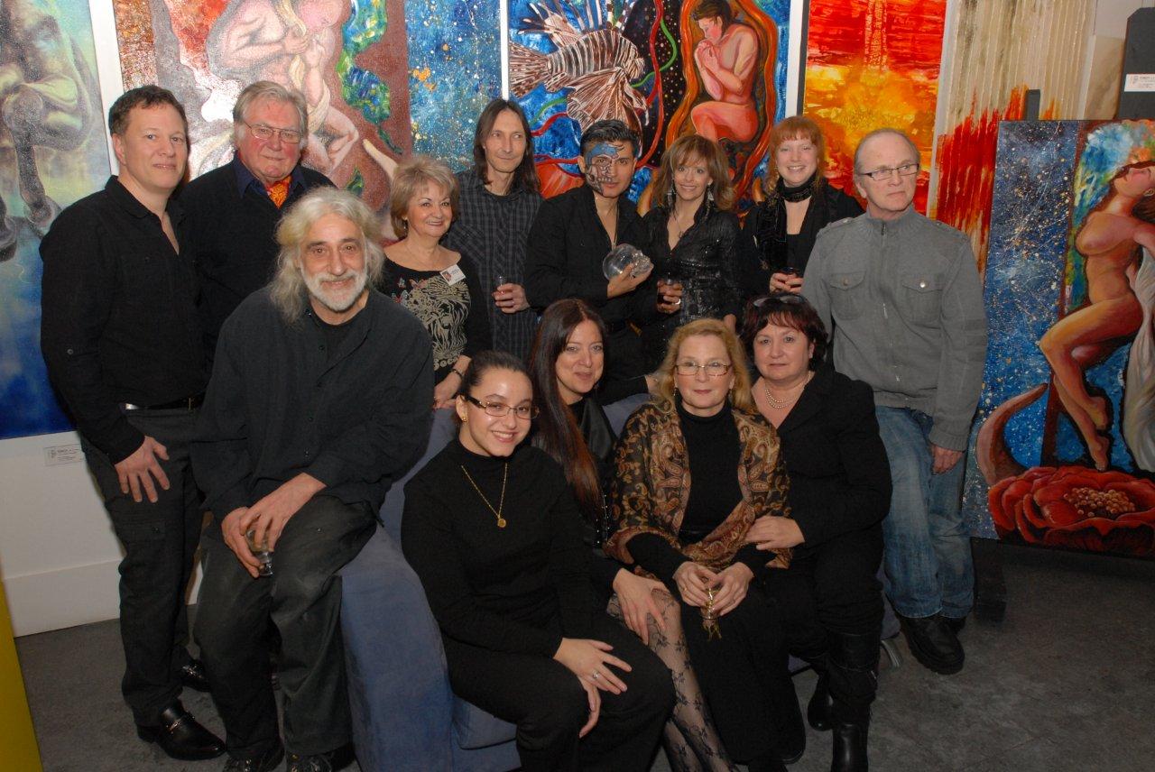 Vernissage carnavalesque à la galerie Toroy