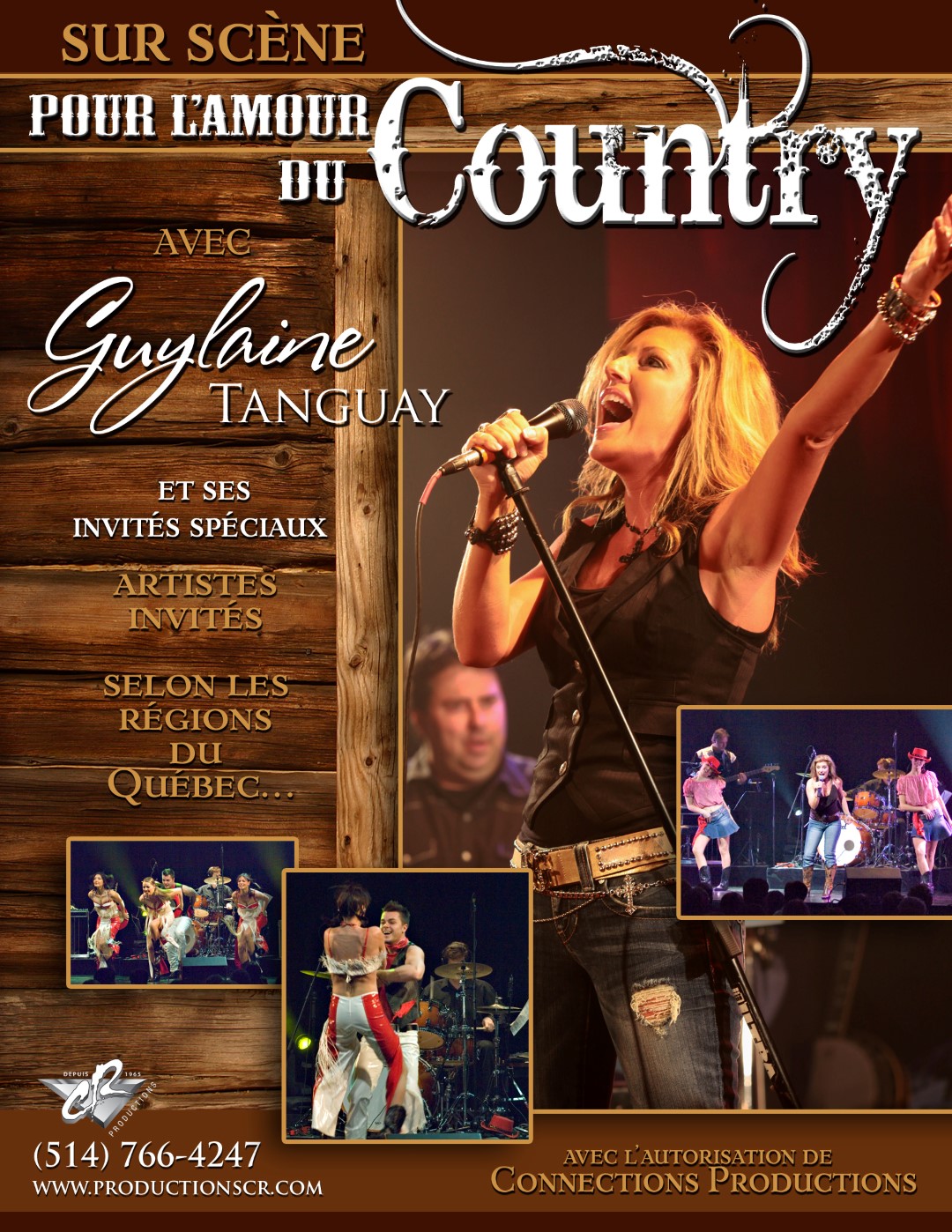 Le spectacle Sur scène - Pour l’amour du country sera présenté au Centre culturel de Beloeil le 25 janvier.