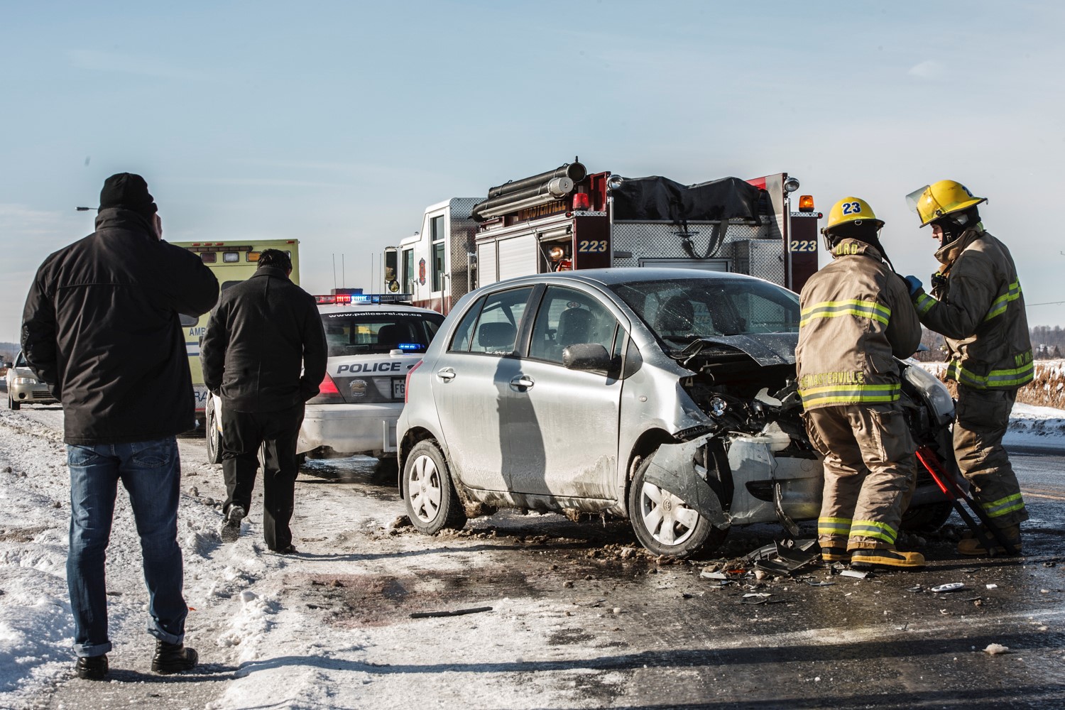 Accident avec blessée à Beloeil