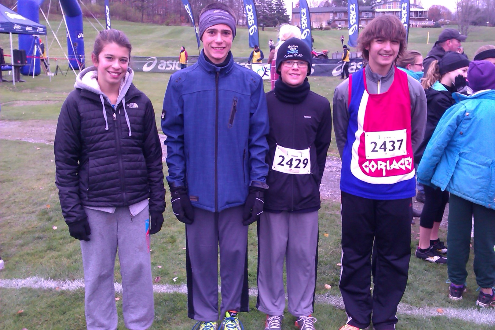 Marick Thibault, Jérémie Lépine, Alexis Lépine et Samuel Di Pasquale.