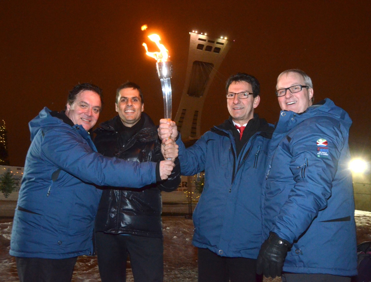 La flamme des Jeux du Québec a traversé Montréal le 19 février.