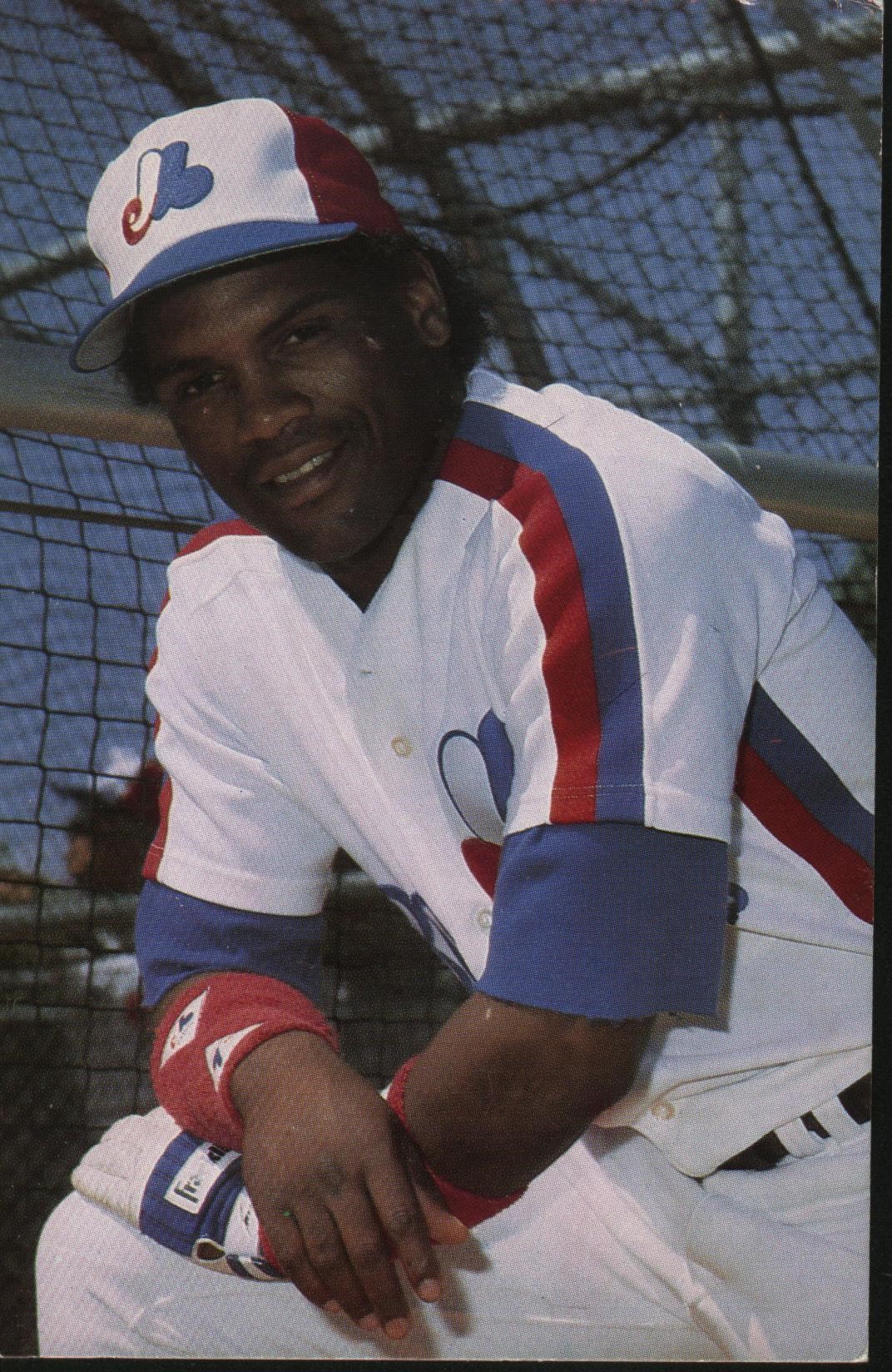 Tim Raines, à l'époque où il évoluait au sein des Expos de Montréal.