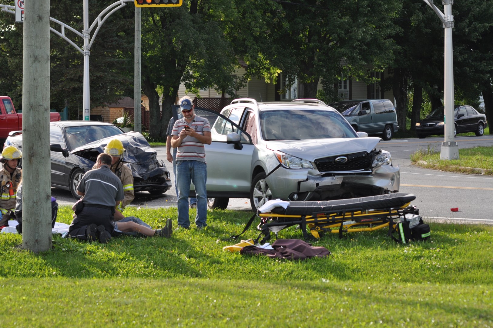 Accident sur la route 229, à Beloeil
