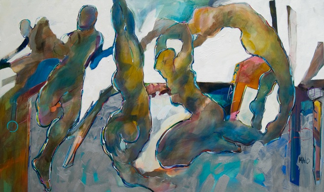 La toile de France Malo intitulée Préparatoires a mérité à l'artiste le prix Germain David-Nillet, en France.