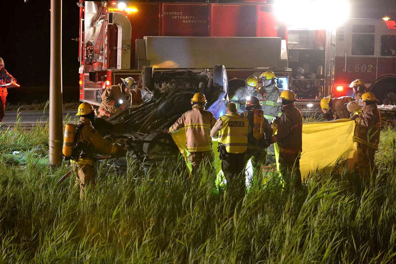 Accident mortel sur l'autoroute 20 à Ste-Madeleine
