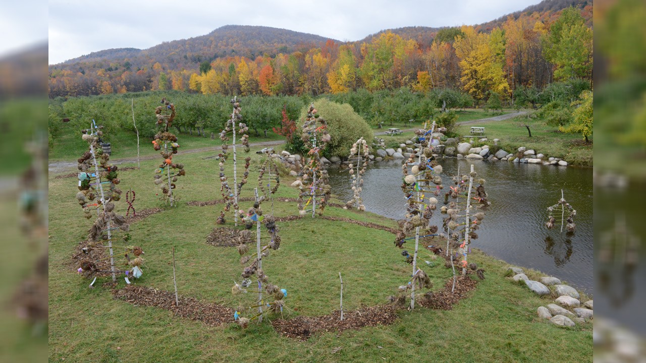 Plus de 5 000 visiteurs pour l'exposition Créations-sur-le-champs Land art