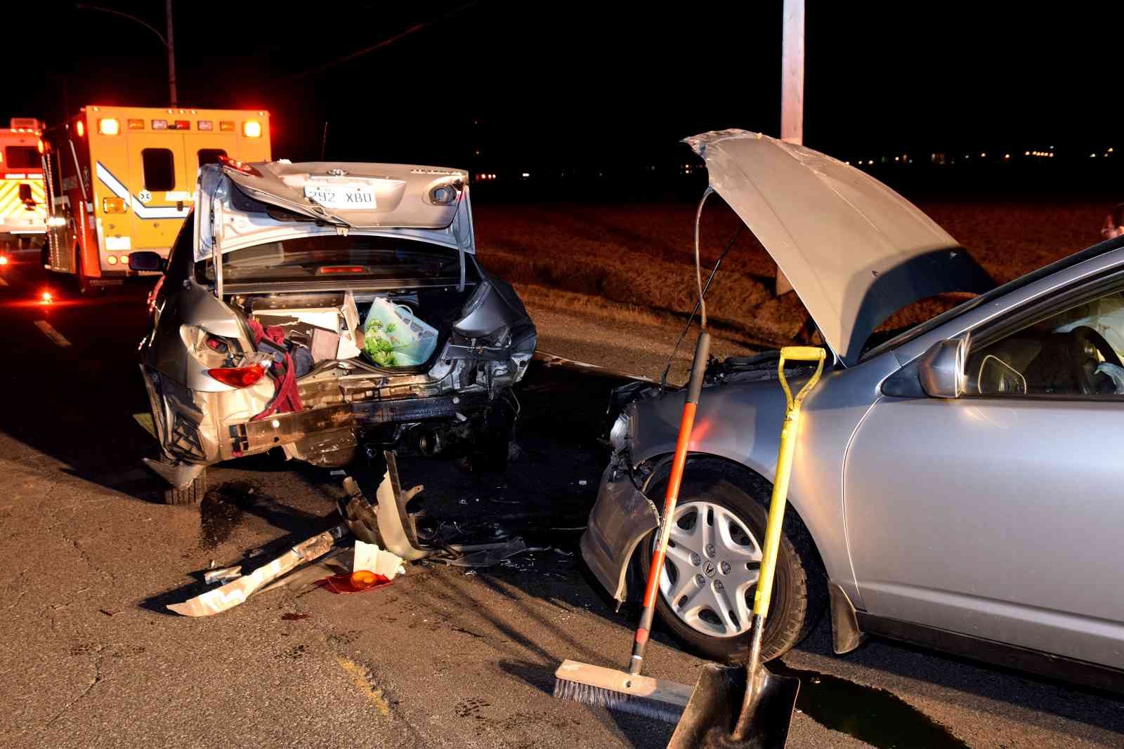 Accident trois véhicules à Beloeil