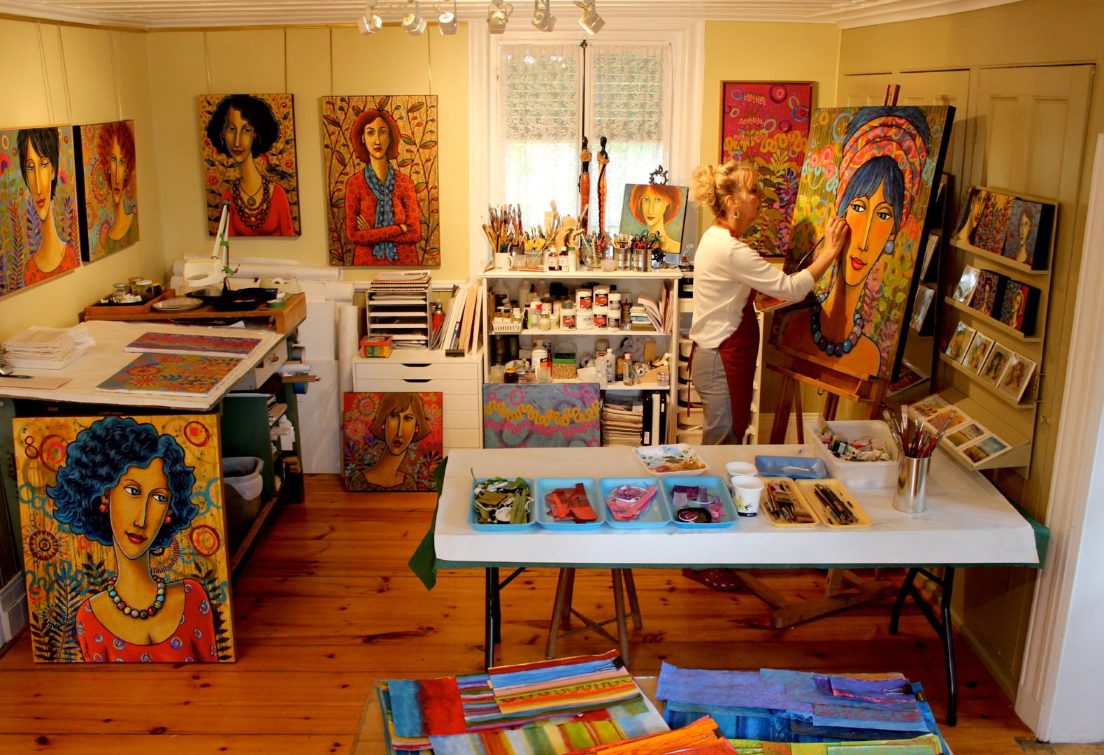 Gaëtane Dion dans son atelier de Saint-Antoine-sur-Richelieu.