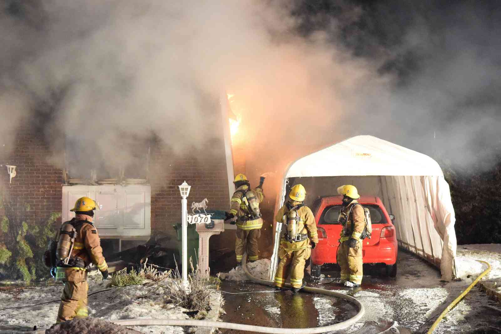 1er Janvier 2015, le feu ravage une maison