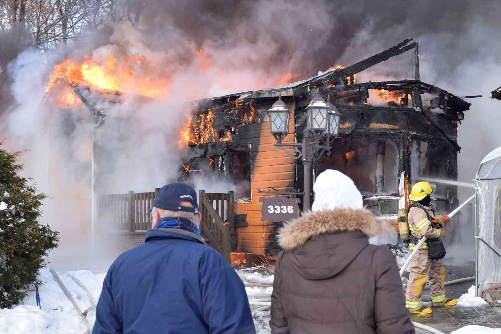 Feu majeur à Ste-Marie-Madeleine