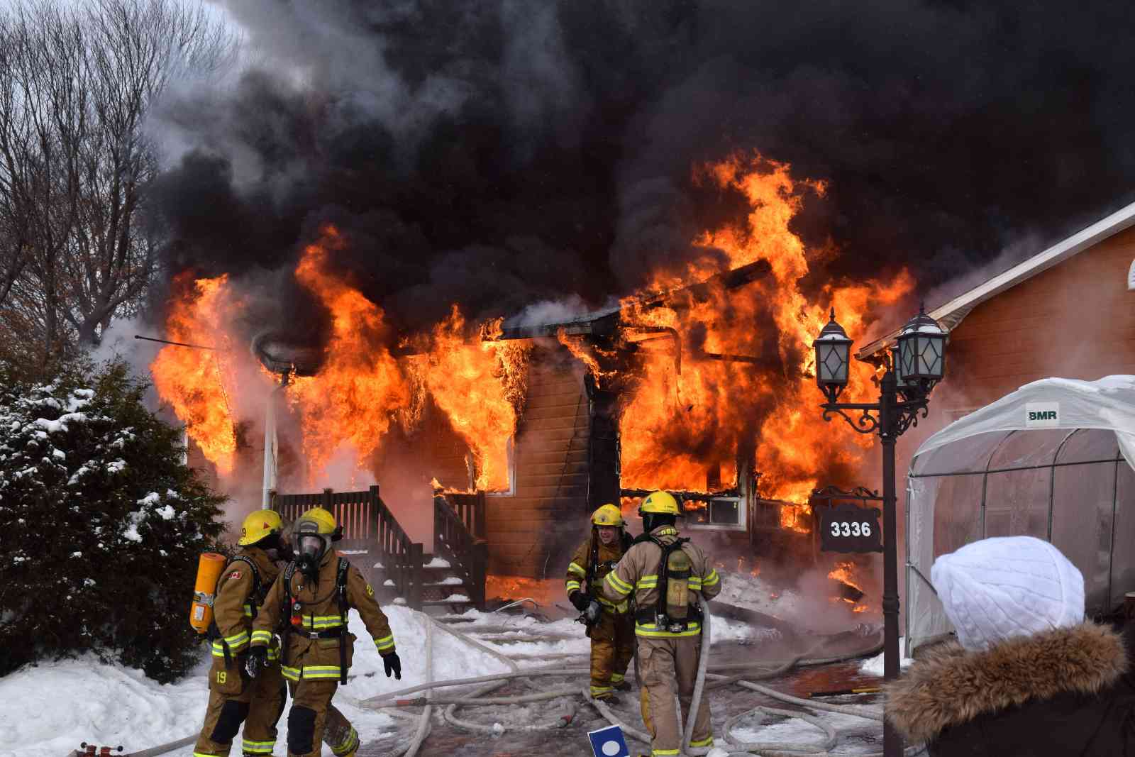 Feu majeur à Ste-Marie-Madeleine