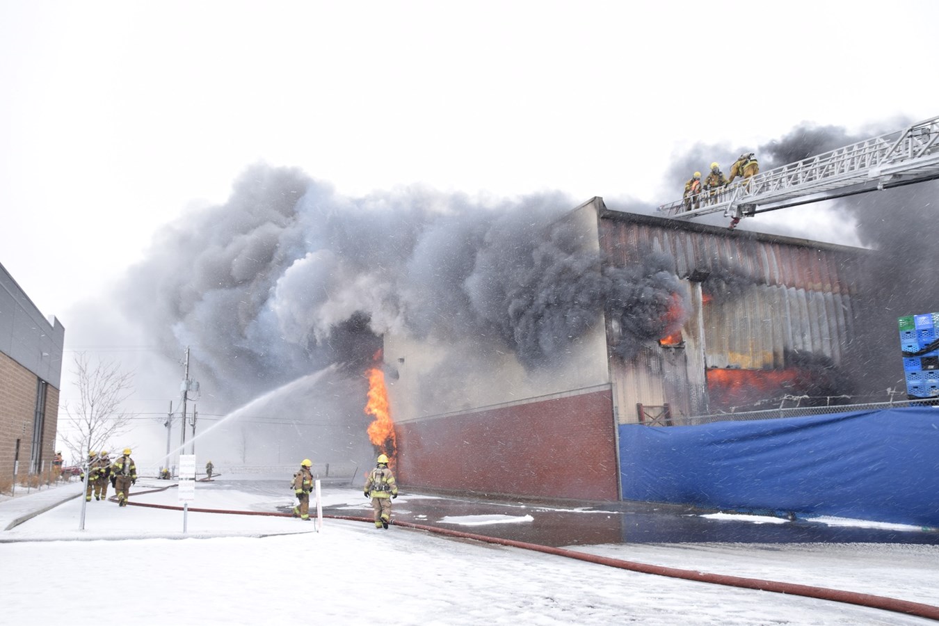 Feu majeur à Beloeil
