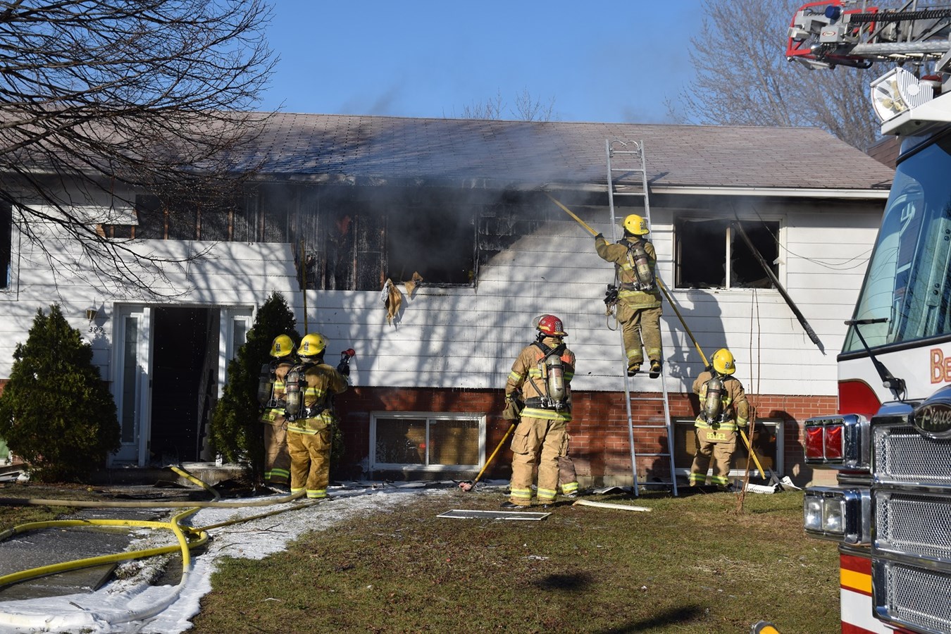 Un incendie fait un blessé leger