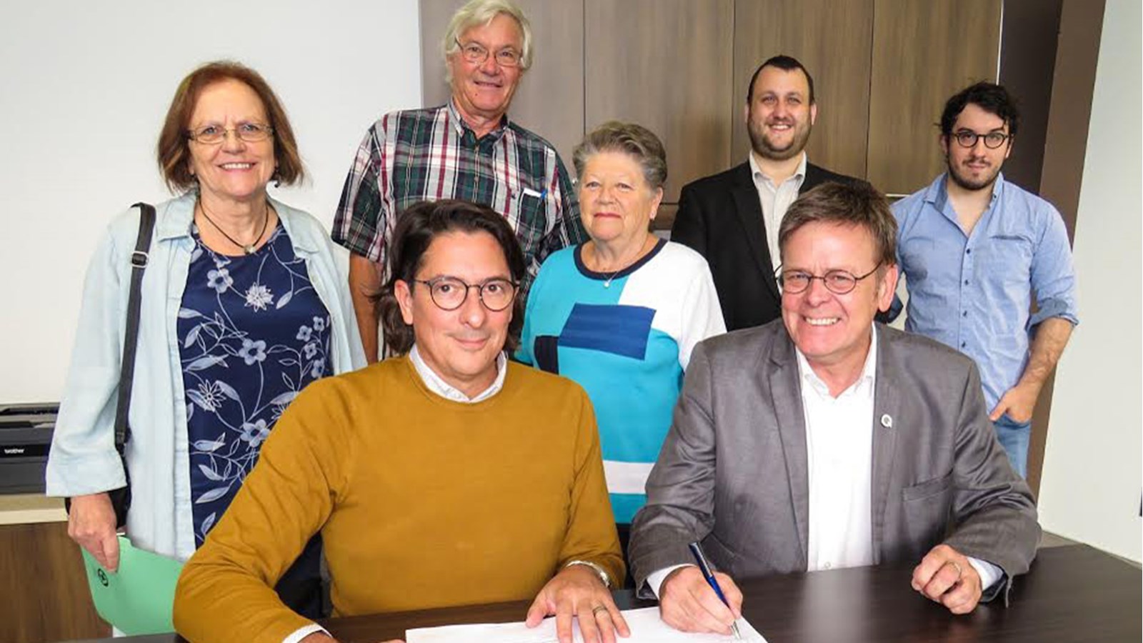 Dépôt du bulletin de déclaration de candidature de Sylvain Rochon, candidat du Parti Québécois dans Richelieu