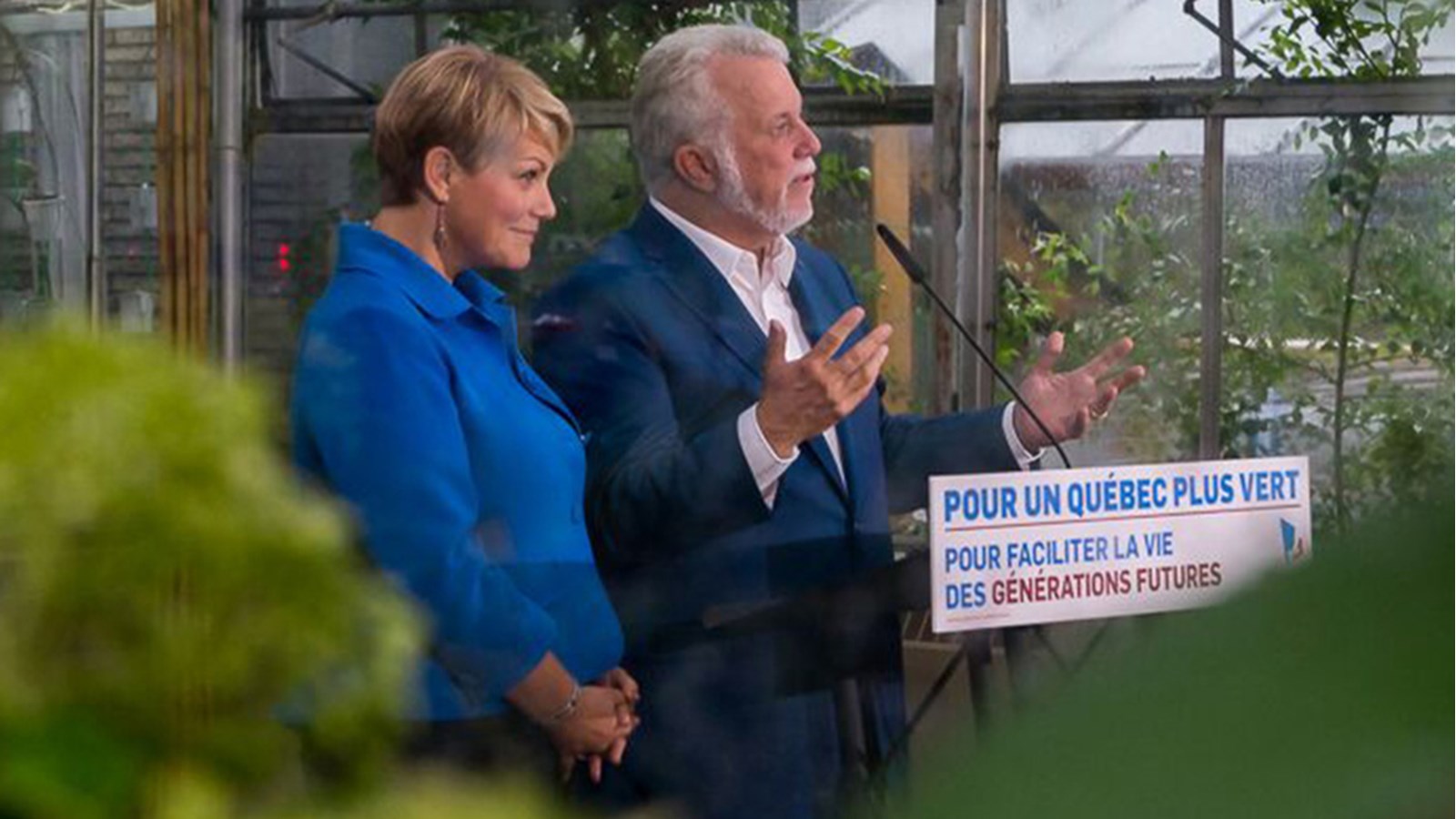 Isabelle Melançon et Philippe Couillard du PLQ. 