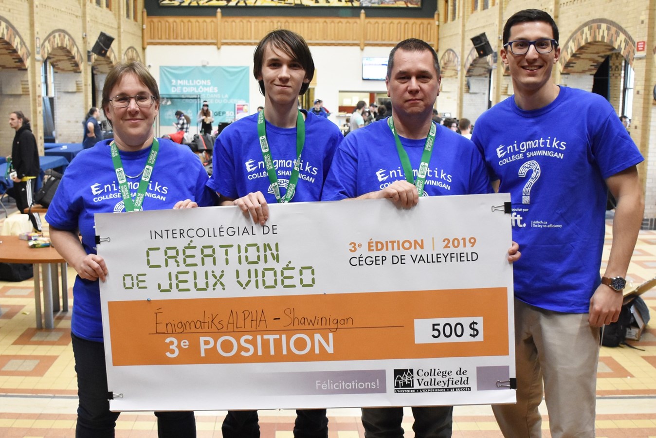 16 équipes provenant de 9 cégeps participent à l'Intercollégial de création de jeux vidéo