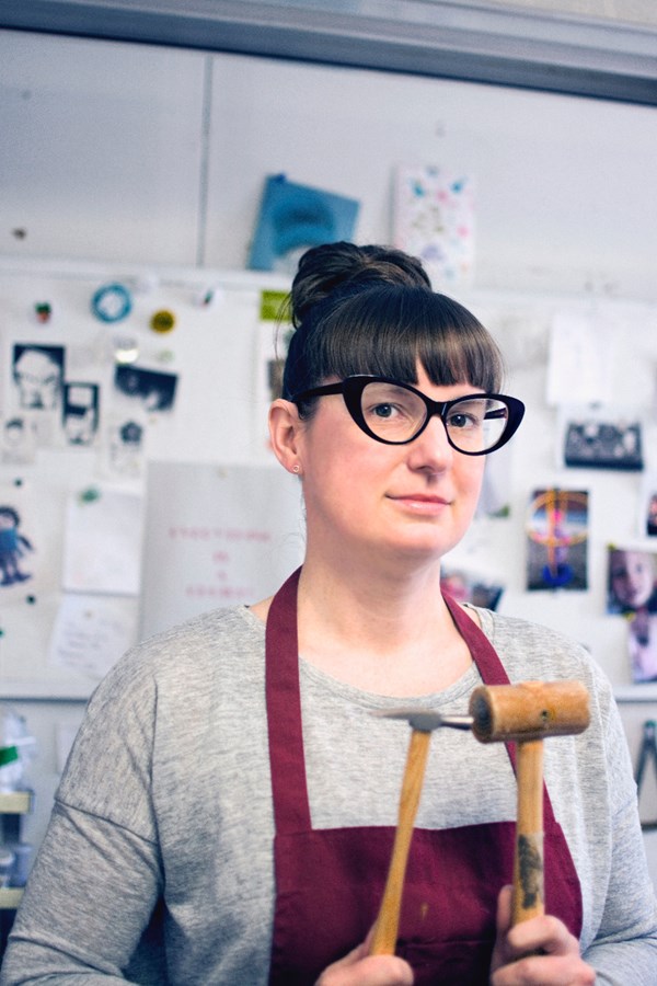 Julie Mineau et sa joaillerie.