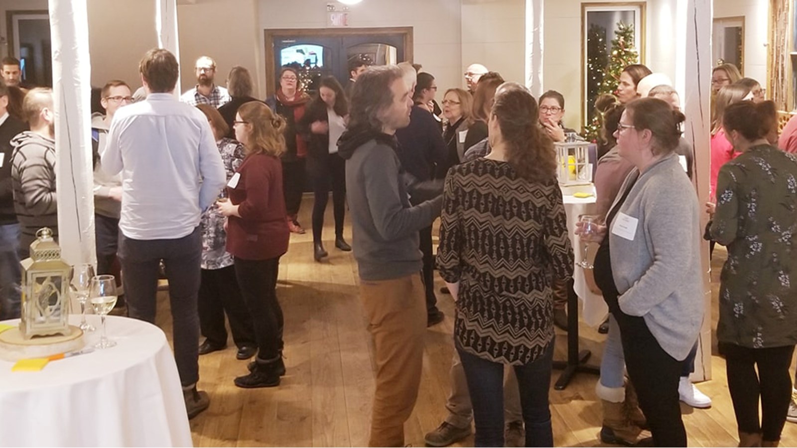 Photo prise de la la soirée de lancement du parcours le 12 décembre 2019