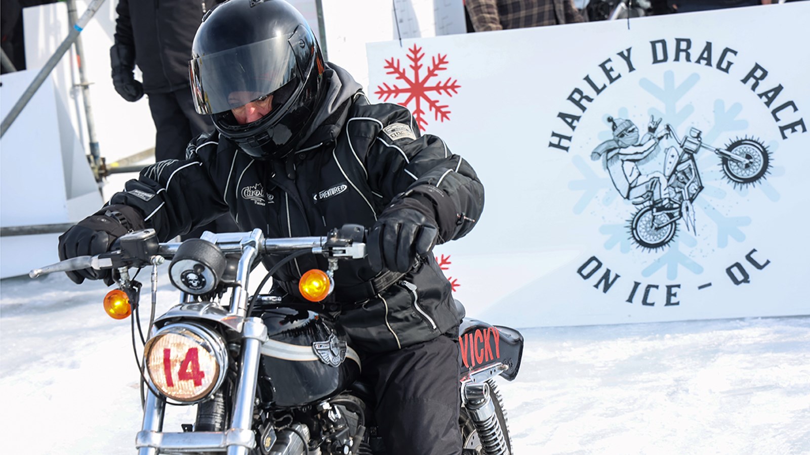 Un succès pour la 3e édition de la Harley Drag Race on Ice ce dimanche