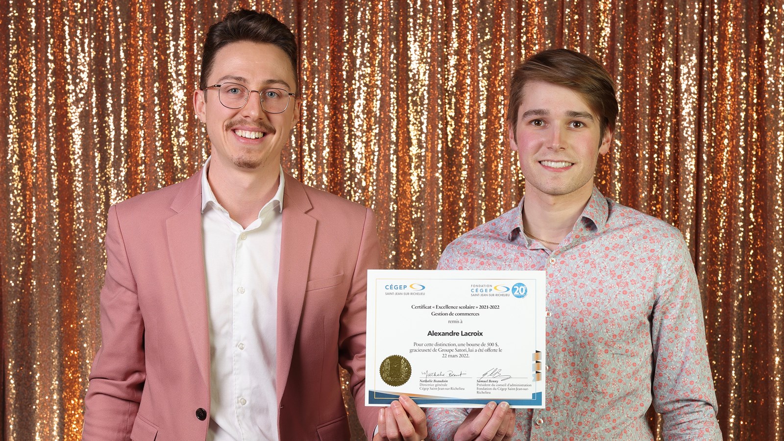 La Fondation du Cégep célèbre la réussite de 90 étudiants en remettant 41 000 $ en bourses