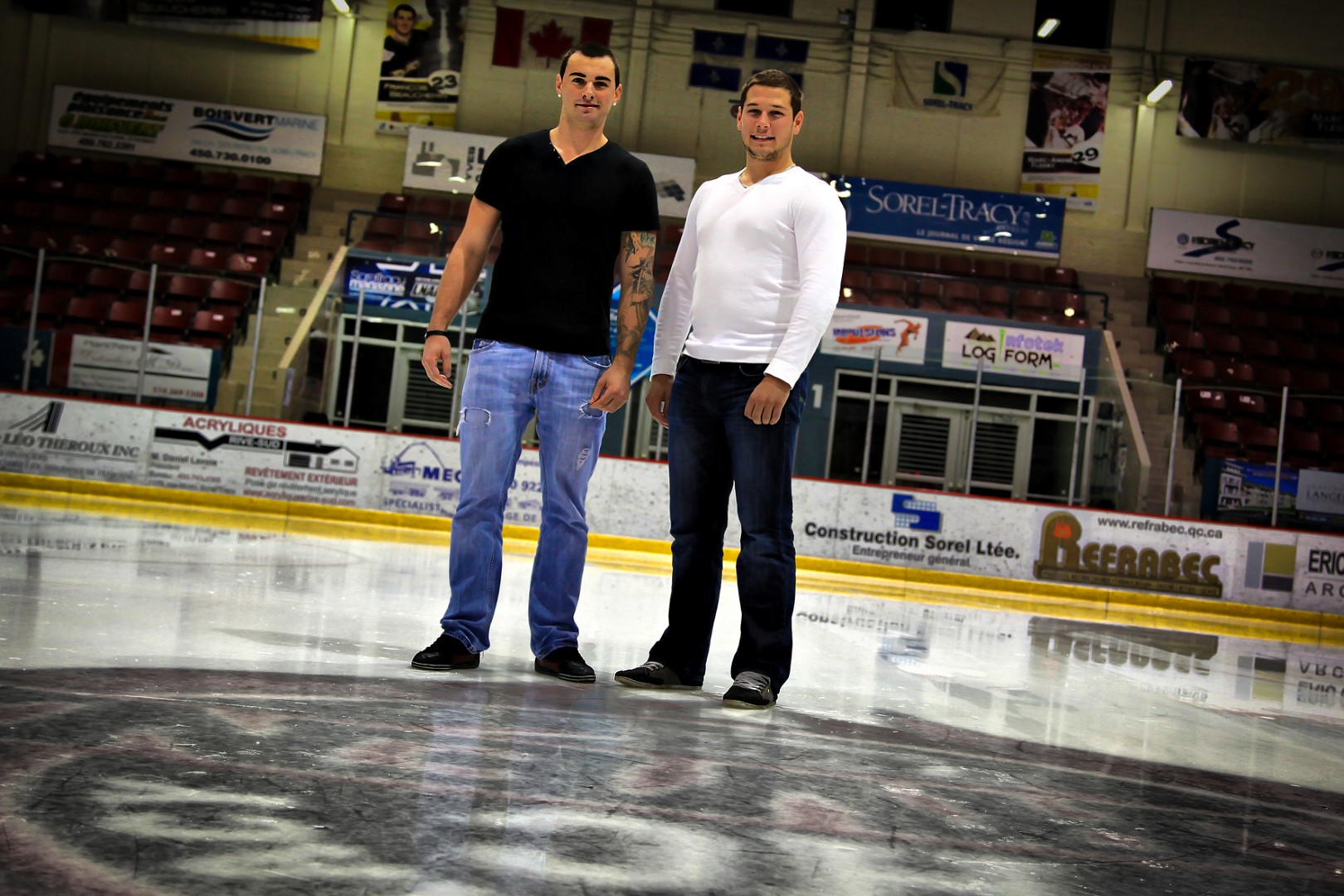 Samuel Drouin et Benjamin Lecomte. (Photo : Pascal Cournoyer)