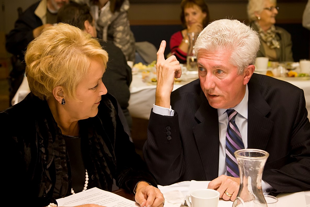 L’ancien chef du Bloc Québécois et la chef actuelle du Parti Québécois semblaient faire front commun et s’entendaient sur l’importance de mettre de l’avant la question nationale. (Photo: Pascal Cournoyer)