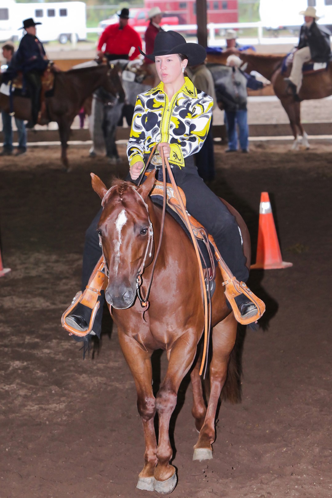 Quelques cavaliers de la région – dont la Soreloise Émilie Péloquin - ont réussi à se classer parmi les huit premières positions de leur catégorie et ainsi permettre à leur délégation d’inscrire des points au classement. (Photo : Pascal Cournoyer)
