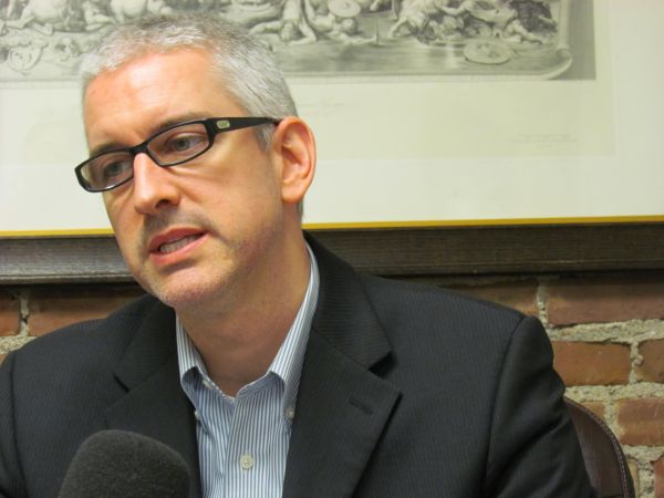 Jean-Martin Aussant, député de Nicolet-Yamaska et chef d'Option nationale.