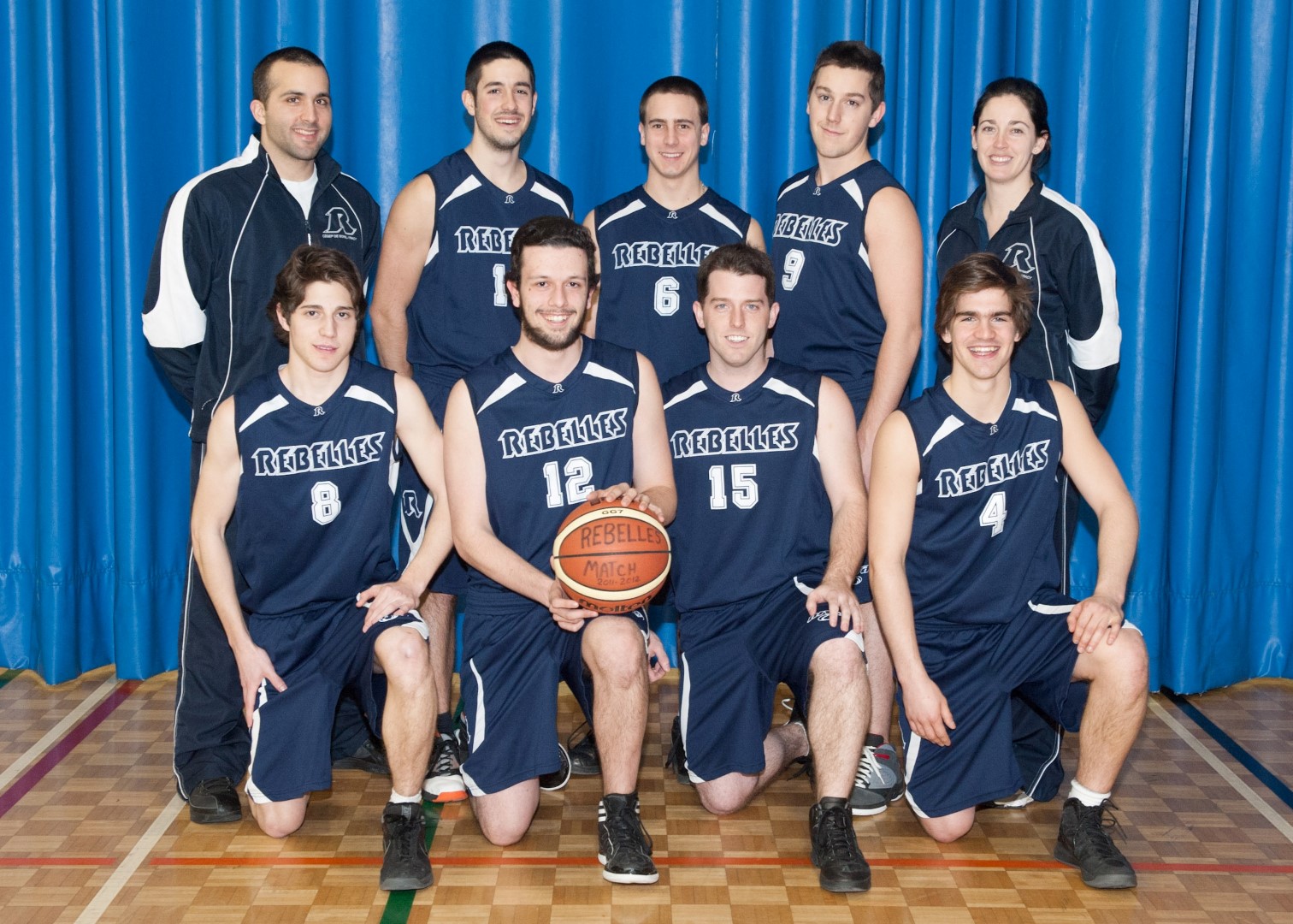 Alexandre Quessy, Francis Godin, Jena-Michel Houle, Xavier Ferland-Jetté, Maxime Plante (entraîneur-chef), Éric Lavallée, Jacques-Olivier Richer, Jérémy Dufresne et Marie-Noëlle Houle (entraîneur-adjointe).