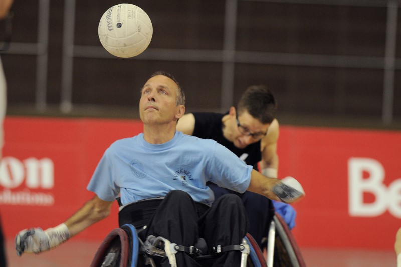 Daniel Paradis en pleine action au Défi sportif 2009
