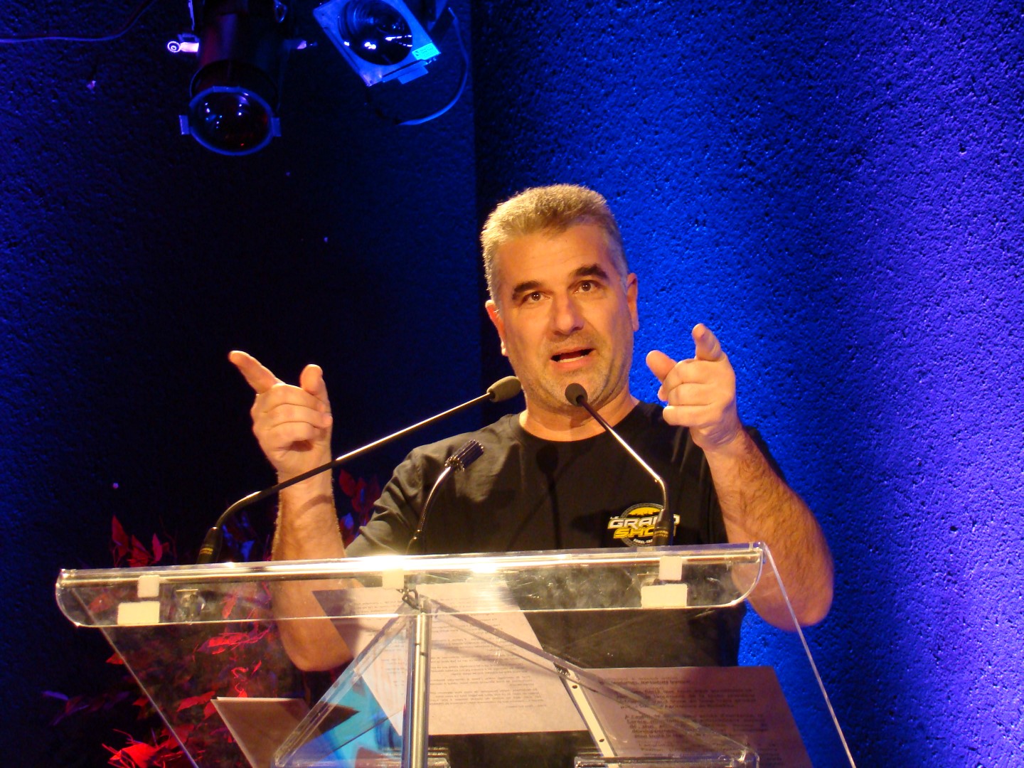 Marco Lavallée visiblement fier de son Grand show.