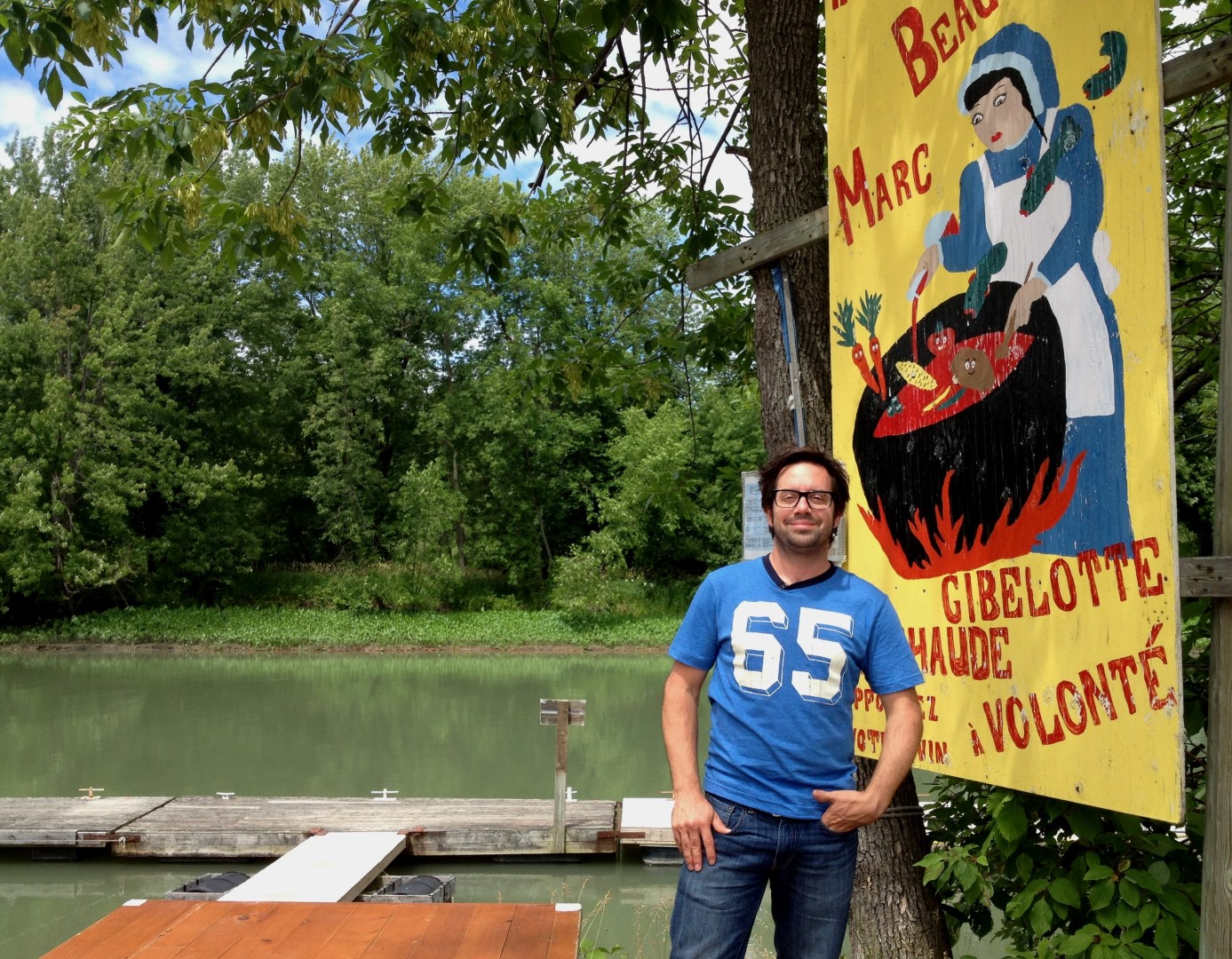 La visite de Benoit Roberge dans la région lui aura permis aussi de découvrir la gibelotte des îles.