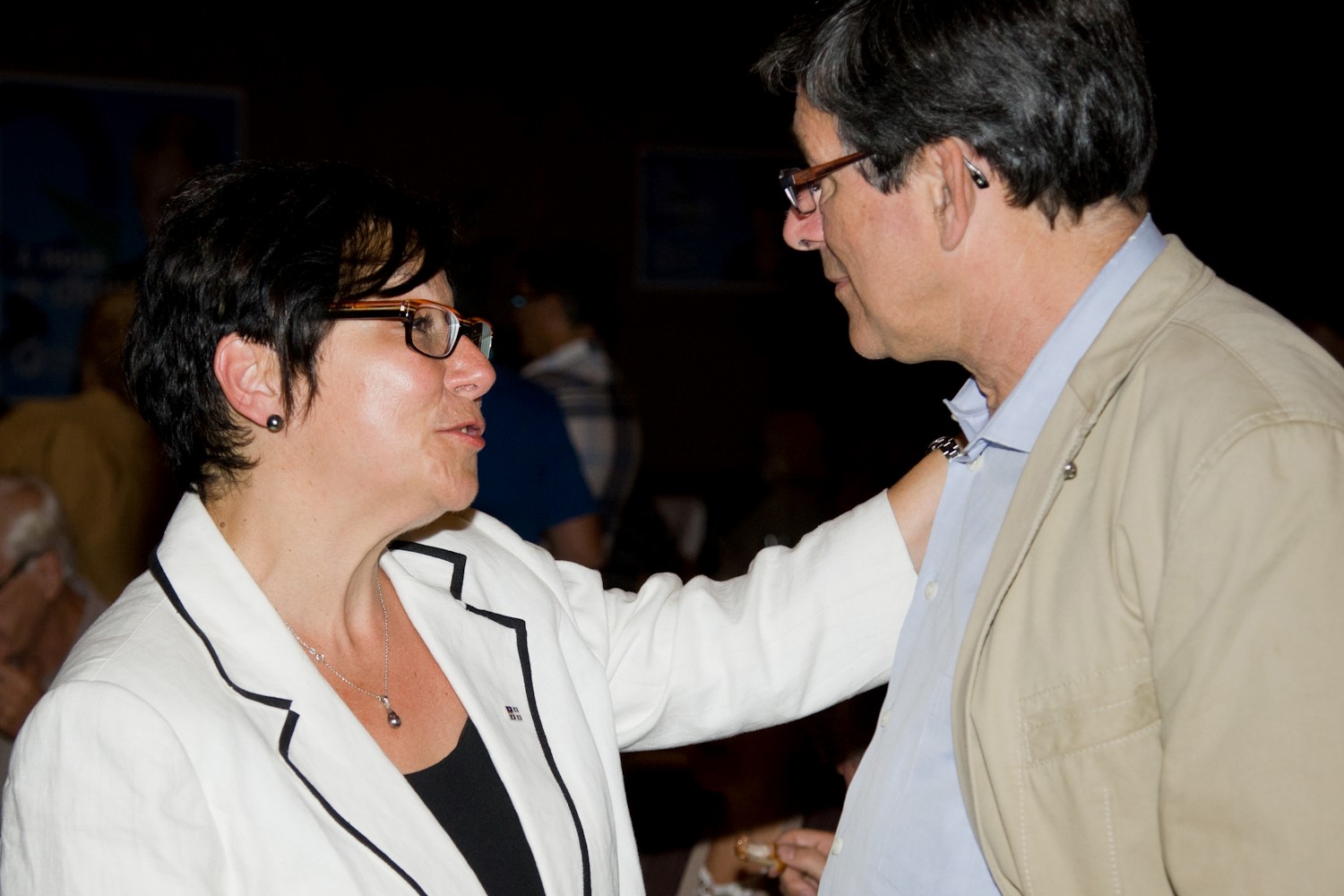 Sylvain Simard était présent au moment de l'annonce de l'élection de la nouvelle députée de Richelieu, Élaine Zakaïb, le 4 septembre.