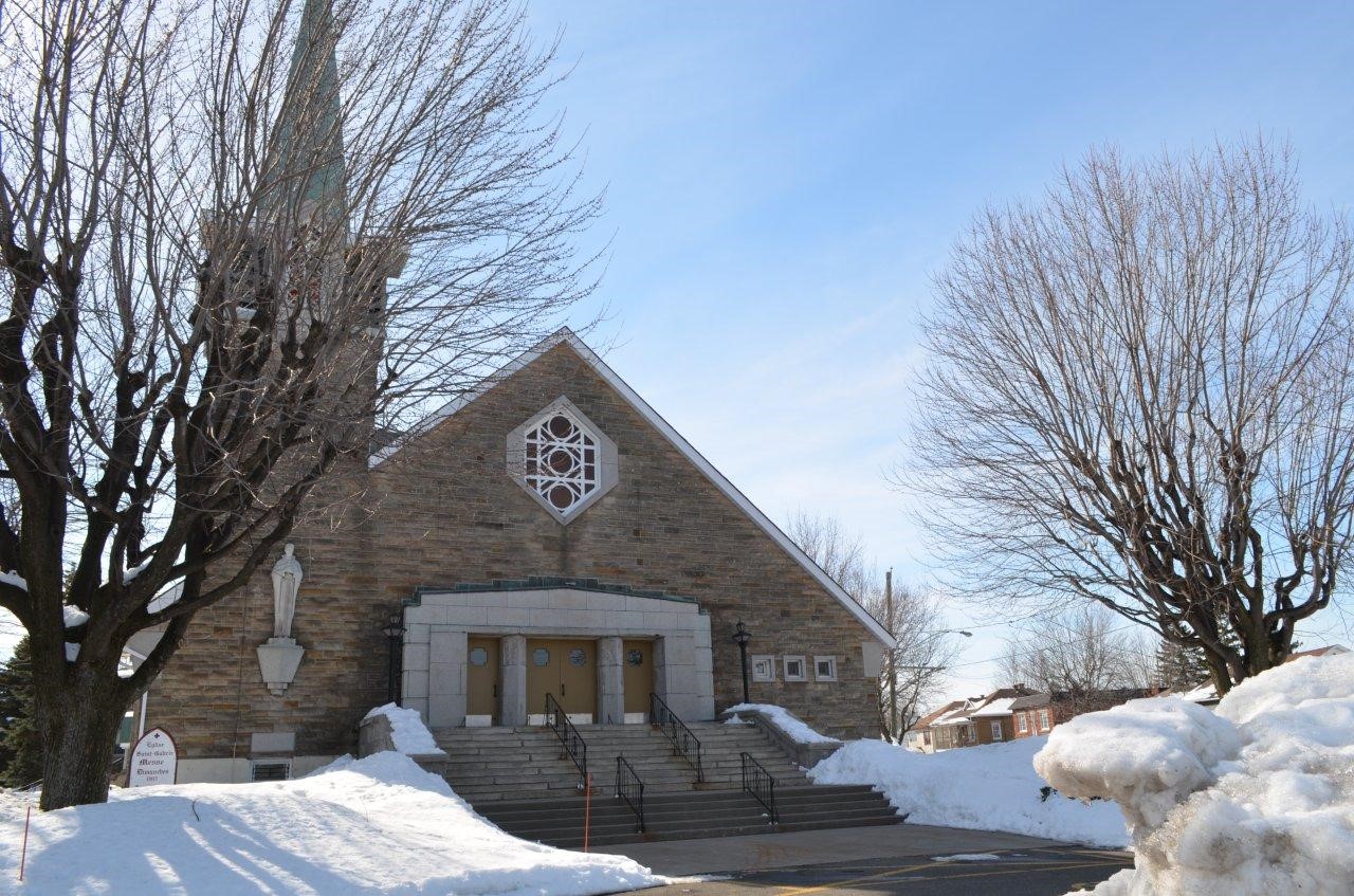 La Sûreté du Québec s’est présentée à l’église Saint-Gabriel-Lalemant avec un mandat de perquisition, le jeudi 7 mars.