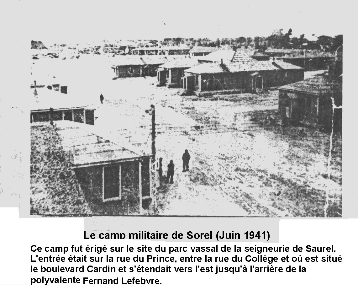 Le camp militaire de Sorel en juin 1941.