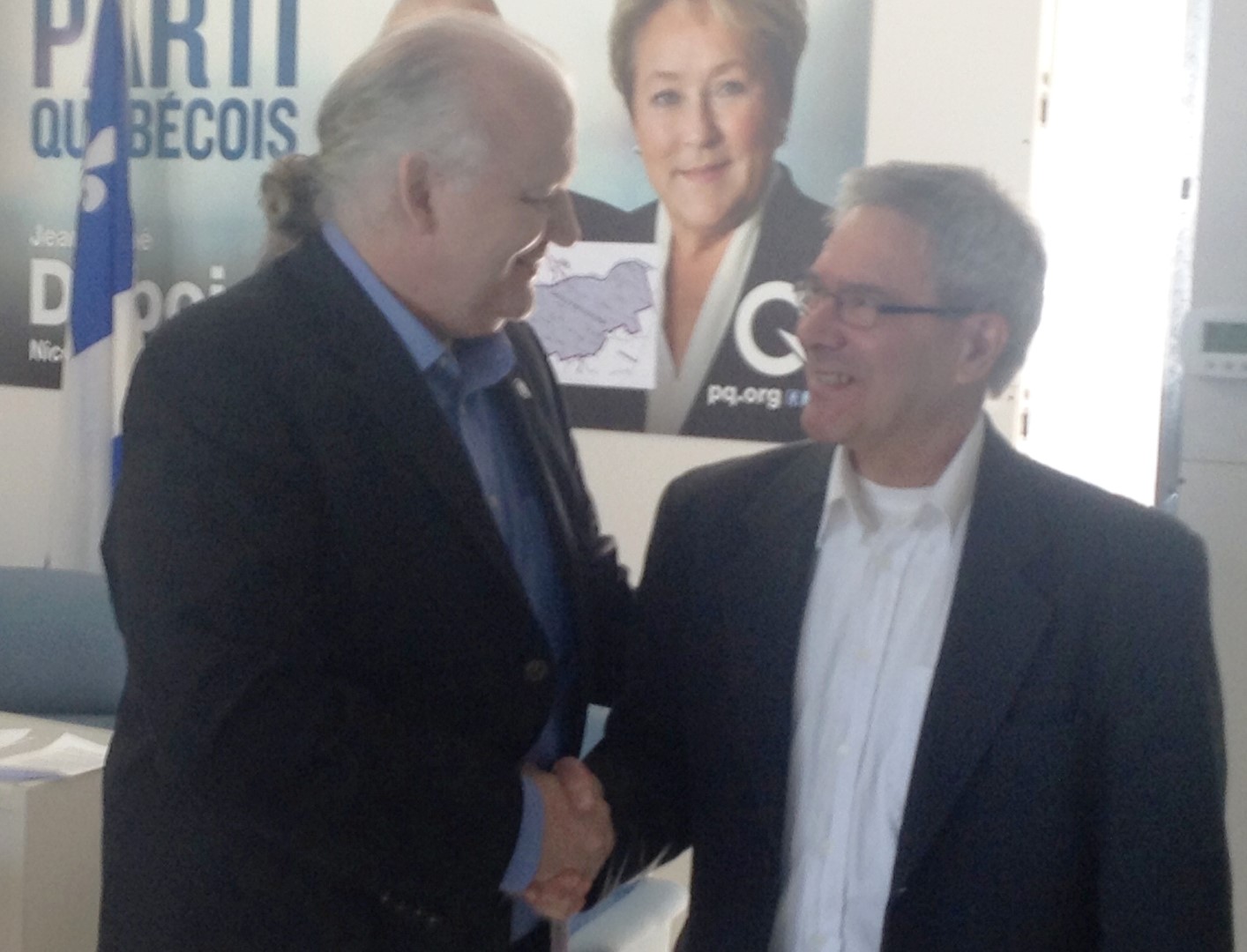 Jean-René Dubois a pu compter sur le retour de Jean-Paul Touchette au sein des rangs péquistes.
