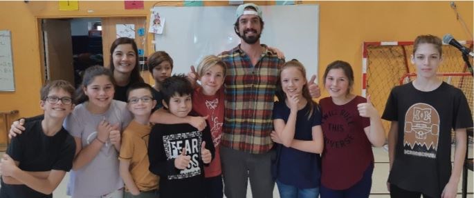 Les élèves de l'école Martel ont appris du clown humantaire Guillaume Vermette