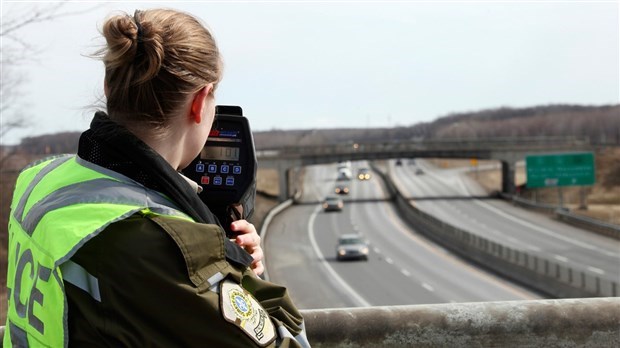 Opération policière pour contrer la vitesse au volant