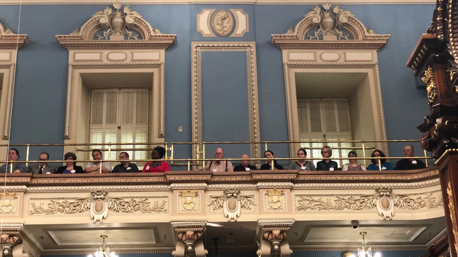 L'Ardoise était présent dans les gradins à l'Assemblée nationale