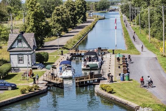 Le canal historique national de Chambly...