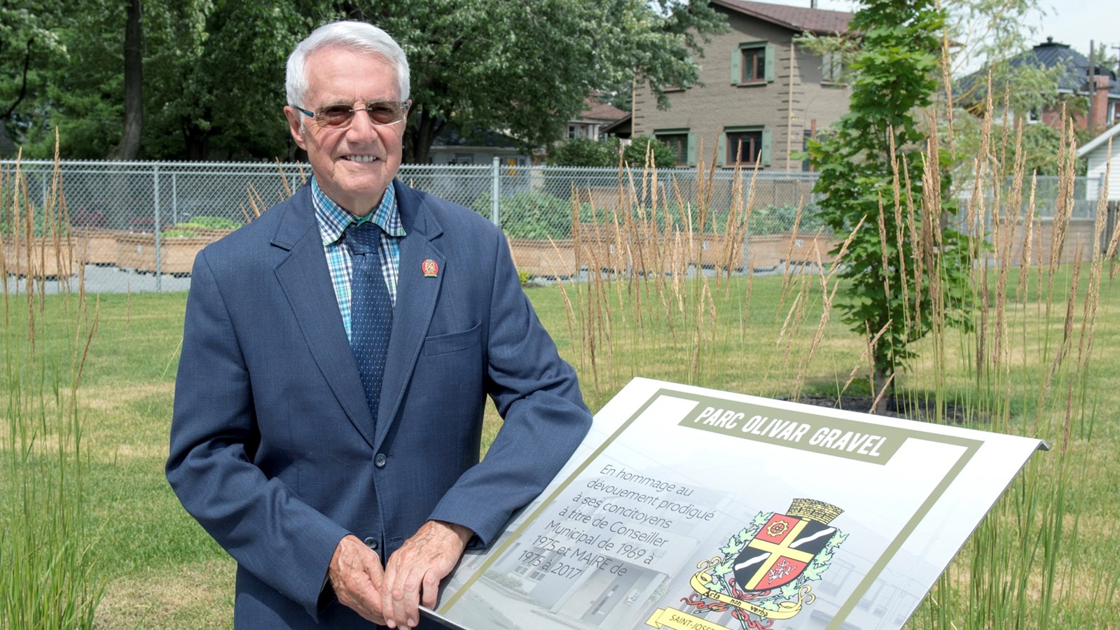 La Ville de Saint-Joseph-de-Sorel rend hommage à son ancien maire, Olivar Gravel
