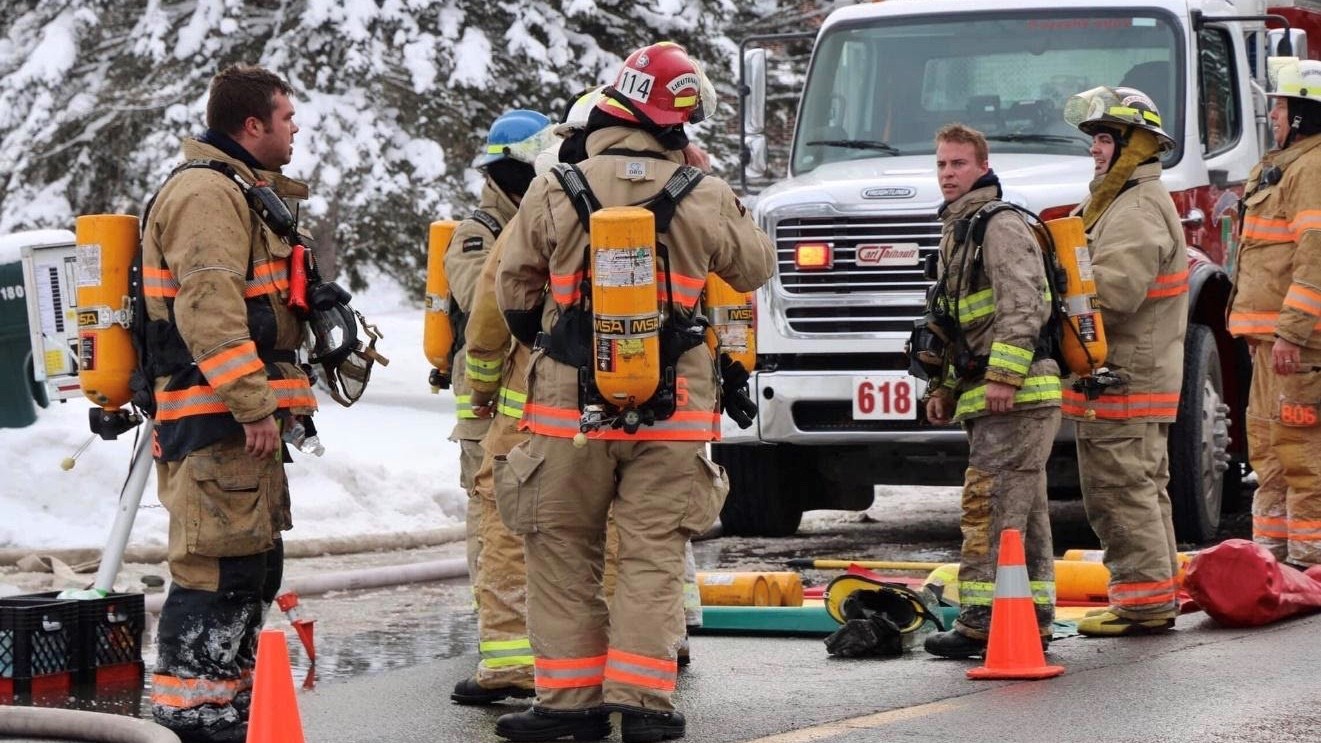 Intervention rapide du service incendie de Saint-Ours lors de l’incendie de vendredi dernier 