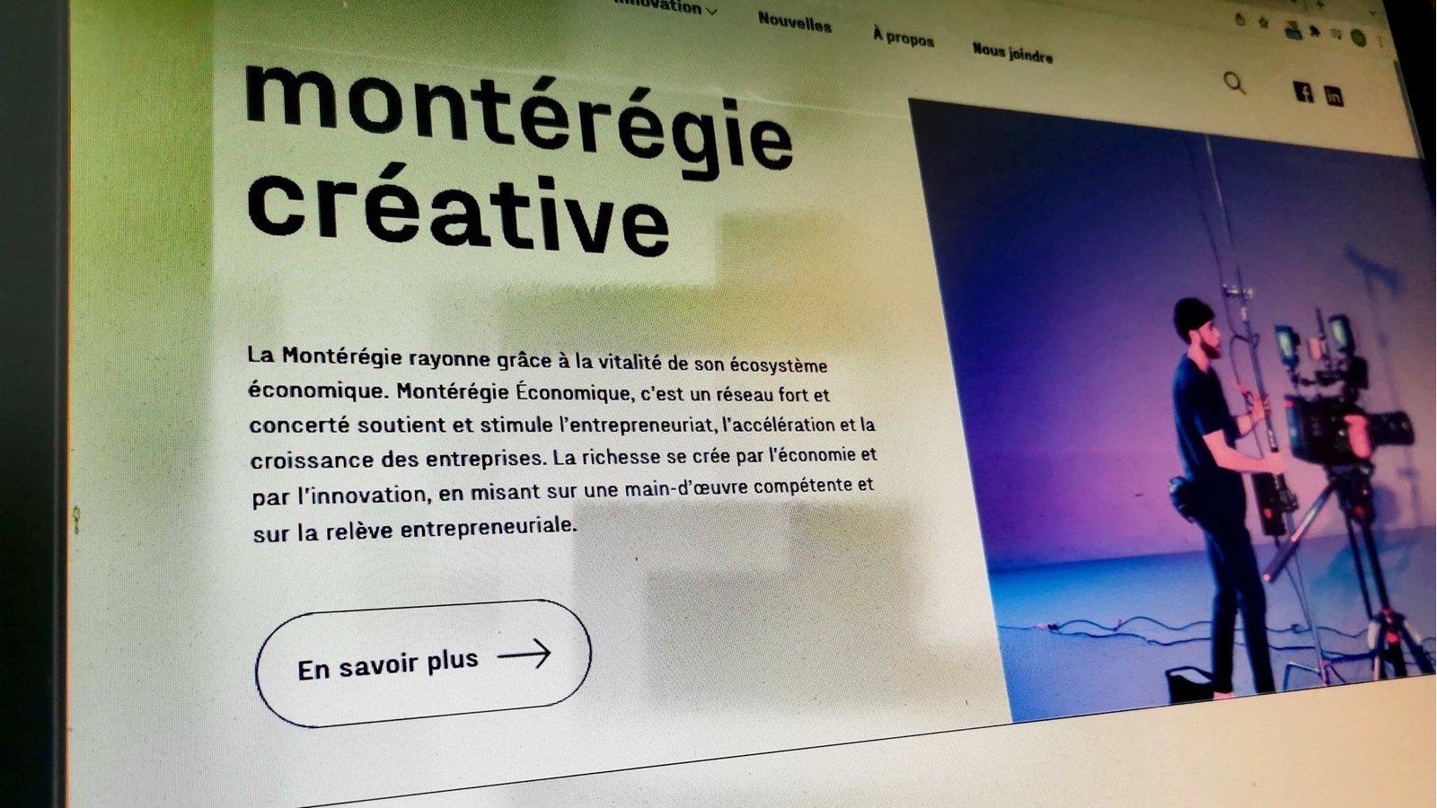 Du nouveau sur le Web à l’occasion du 40e de Montérégie Économique