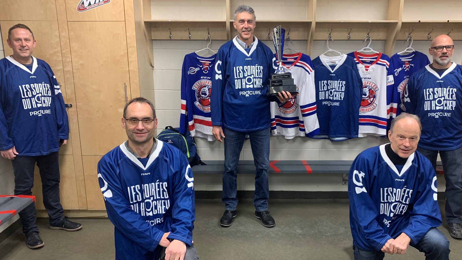 Les Essoufflés de Victoriaville, vainqueurs de la Coupe Jean-Pagé en 2020