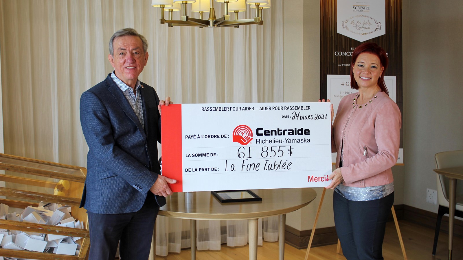 Somme record pour la 11e édition de La fine tablée Centraide