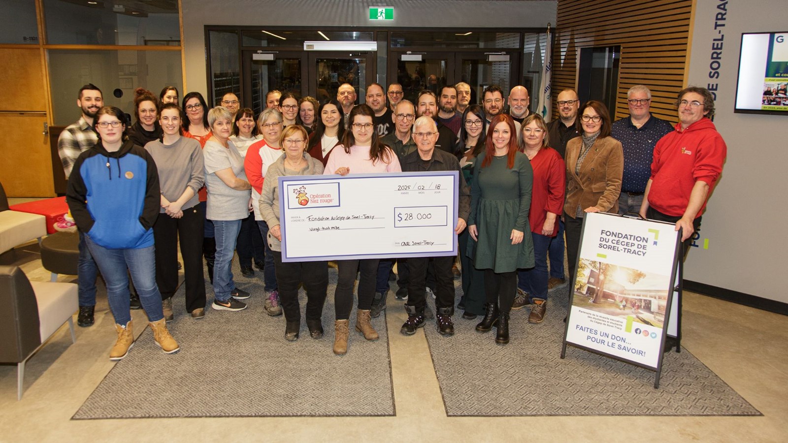 Opération Nez rouge : 28 000$ pour la Fondation du Cégep de Sorel-Tracy