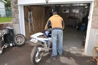 Pascale Robillard n a d autres choix que de laisser sa moto dans son garage.
