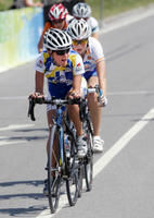 Dafné Théroux-Izquierdo, de la région des laurentides , lors du critérium Minime féminin, aux Jeux du Québec de Gatineau le 1er août 2010.PHOTOPEPE/AGENCEQMI (QMI-1008021430-046.JPG)