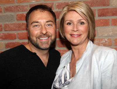 Diane Lussier et Luc Vincent, animateur de la radio des Laurentides CIME FM.